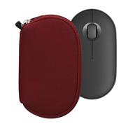kwmobile Custodia Mouse Wireless Compatibile con Logitech Pebble Mouse 2 M350s / M350 - Custodia Neoprene Mouse - Astuccio Porta Mouse PC Gaming Bordeaux