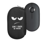 kwmobile Custodia Mouse Wireless Compatibile con Logitech Pebble Mouse 2 M350s / M350 - Custodia Neoprene Mouse - Astuccio Porta Mouse PC Gaming Don't touch my mouse