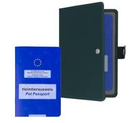 kwmobile Custodia Passaporto Europeo Animali Domestici - Cover Porta Documenti Cane Gatto Furetto - Porta Carta Identità Animale Domestico - Portadocumenti Pelle PU