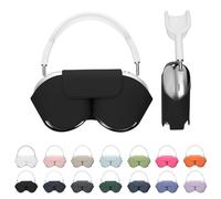 kwmobile Custodia Pelle PU Cuffie Over Ear Compatibile con Apple AirPods Max/AirPods Max 2 Cover - Astuccio Similpelle Porta Cuffie con Modalità Sleep - nero