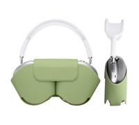 kwmobile Custodia Pelle PU Cuffie Over Ear Compatibile con Apple AirPods Max Cover - Astuccio Similpelle Porta Cuffie con Modalità Sleep - verde caledon