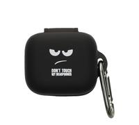kwmobile Custodia per Anker Soundcore P30i Cover - Protezione Resistente per Auricolari Wireless - in Silicone Antigraffio - Don't touch my Headphones