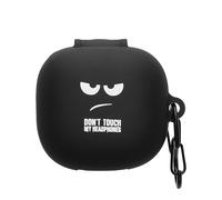 kwmobile Custodia per Anker soundcore P40i Cover - Protezione Resistente per Auricolari Wireless - in Silicone Antigraffio - Don't touch my Headphones