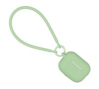 kwmobile Custodia per Apple Airpods Pro 2 Cover - Cuffie Wireless in Silicone - Porta Auricolari - Protezione Cuffie in Ear con Cinturino - verde matcha