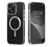 kwmobile Custodia per Apple iPhone 15 PRO Max Cover - Custodia Rigida con Bordo in TPU - Compatibile con MagSafe - Protezione Extra per Fotocamera - Trasparente