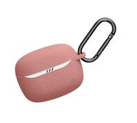 kwmobile Custodia per JBL Tune Beam 2 Cover - Protezione Auricolari Wireless in Silicone - Antigraffio e Antiurto con Moschettone - Rilievo Petrolio