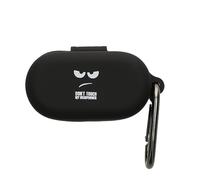 kwmobile Custodia per Oppo Enco Buds 2 Pro Cover - Protezione Resistente per Auricolari Wireless - in Silicone Antigraffio - Don't touch my Headphones