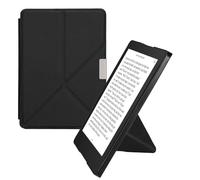 kwmobile Custodia Pieghevole Compatibile con Kobo Aura Edition 2 Cover - Cover Magnetica Pelle PU eReader con Stand - nero