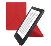 kwmobile Custodia Pieghevole Compatibile con Kobo Clara BW/Colour Cover - Cover Magnetica Pelle PU eReader con Stand - rosso scuro