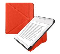 kwmobile Custodia Pieghevole Compatibile con Kobo Libra Colour Cover - Cover Magnetica Pelle PU eReader con Stand - arancione