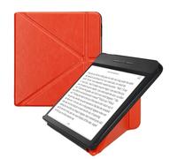 kwmobile Custodia Pieghevole Compatibile con Kobo Libra H2O Cover - Cover Magnetica Pelle PU eReader con Stand - arancione