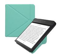 kwmobile Custodia Pieghevole Compatibile con Kobo Libra H2O Cover - Cover Magnetica Pelle PU eReader con Stand - menta