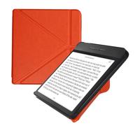 kwmobile Custodia Pieghevole Compatibile con Kobo Libra H2O Cover - Cover Magnetica Pelle PU eReader con Stand - arancia fruttata