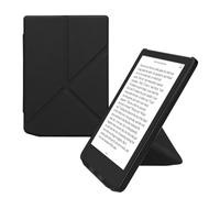 kwmobile Custodia Pieghevole Compatibile con Pocketbook Verse/Pro/Color/Vivlio Light Cover - Cover Magnetica Pelle PU eReader con Stand - nero