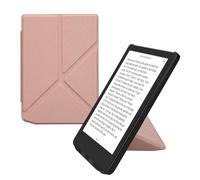 kwmobile Custodia Pieghevole Compatibile con Pocketbook Verse/Pro/Color/Vivlio Light Cover - Cover Magnetica Pelle PU eReader con Stand - oro rosa