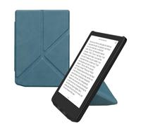 kwmobile Custodia Pieghevole Compatibile con Pocketbook Verse/Verse Lite/Pro/Color/Vivlio Light HD Cover - Cover Magnetica Pelle PU eReader con Stand - petrolio
