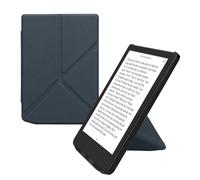 kwmobile Custodia Pieghevole Compatibile con Pocketbook Verse/Verse Lite/Pro/Color/Vivlio Light HD Cover - Cover Magnetica Pelle PU eReader con Stand - blu scuro