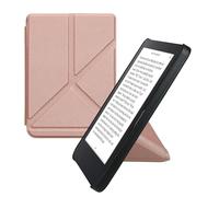kwmobile Custodia Pieghevole Origami Compatibile con Kobo Clara 2E Cover - Cover Magnetica Pelle PU eReader con Stand - Oro Rosa