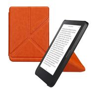 kwmobile Custodia Pieghevole Origami Compatibile con Kobo Clara 2E Cover - Cover Magnetica Pelle PU eReader con Stand - Arancione