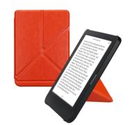 kwmobile Custodia Pieghevole Origami Compatibile con Kobo Clara BW/Colour Cover - Cover Magnetica Pelle PU eReader con Stand - Arancione