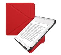kwmobile Custodia Pieghevole Origami Compatibile con Kobo Libra Colour Cover - Cover Magnetica Pelle PU eReader con Stand - rosso scuro