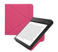 kwmobile Custodia Pieghevole Origami Compatibile con Kobo Libra H2O Cover - Cover Magnetica Pelle PU eReader con Stand - Rosa Shocking