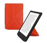 kwmobile Custodia Pieghevole Origami Compatibile con Pocketbook Verse/PRO/Color/Vivlio Light Cover - Cover Magnetica Pelle PU eReader con Stand - Arancione