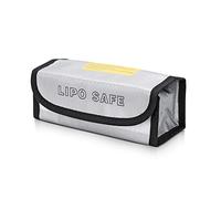 kwmobile Custodia Porta Batterie - Borsa PVC Laminato Fibra di Vetro - Contenitore Portabatterie - Protezione Batteria