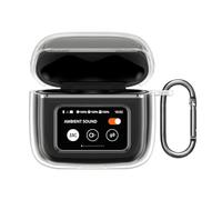 kwmobile Custodia Protettiva Compatibile con JBL Tour Pro 3 - Cover Box Portauricolari in Silicone TPU - Soft Case - trasparente