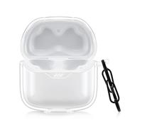 kwmobile Custodia Protettiva Compatibile con JBL Tune Flex - Cover Box Portauricolari in Silicone TPU - Soft Case - trasparente