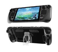kwmobile Custodia protettiva con supporto per Valve Steam Deck - Cover antiurto per console portatile - Accessorio gaming trasparente