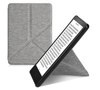 kwmobile Custodia protettiva in tessuto per e-reader Amazon Kindle Paperwhite 11. Generation 2021 - Custodia per e-reader in grigio chiaro