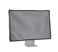 kwmobile Custodia Protettiva Monitor PC Compatibile con 27-28" Monitor - Copri Computer Desktop - Copertura Antipolvere PC Grigio Scuro