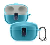kwmobile Custodia Protettiva per Caricatore compatibile con Sony WF-1000XM5 - Resistente Cover Box Portauricolari trasparente/blu