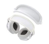 kwmobile Custodia Protettiva Silicone per Cuffie Compatibile con Apple AirPods Max/AirPods Max 2 - Headband Cover - Cuscinetto Aggiuntivo bianco