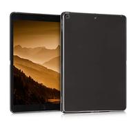 kwmobile Custodia Protettiva Tablet Compatibile con Apple iPad 10.2 (2019/2021) Cover - Cover Trasparente Morbida Silicone Tablet nero/trasparente
