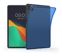 kwmobile Custodia Protettiva Tablet Compatibile con Samsung Galaxy Tab S7 Fe Cover - Cover Trasparente Morbida Silicone Tablet Blu/Trasparente