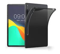 kwmobile Custodia Protettiva Tablet Compatibile con Samsung Galaxy Tab S8+ Plus / S7+ Plus Cover - Cover Trasparente Morbida Silicone Tablet nero/trasparente