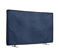 kwmobile Custodia Protettiva TV Compatibile con 32" TV - Copri Televisore da Esterno - Copertura Antipolvere TV grigio blu