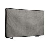kwmobile Custodia Protettiva TV Compatibile con 32" TV - Copri Televisore da Esterno - Copertura Antipolvere TV grigio scuro