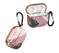 kwmobile Custodia Rigida Cuffie Compatibile con Apple Airpods 3 - Hard Case Cuffiette Bluetooth - Cover Porta Auricolari - Marmo misto