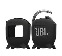 kwmobile Custodia Silicone Cassa Wireless Compatibile con JBL Clip 4 - Custodia Protettiva Mini Altoparlante Portatile nero