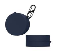 kwmobile Custodia Silicone Cuffie Compatibile con CMF by Nothing Buds Pro Cover - Custodia Porta Auricolari con Moschettone - Case blu scuro