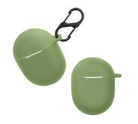 kwmobile Custodia Silicone Cuffie Compatibile con Google Pixel Buds A Series Cover - Custodia Porta Auricolari con Moschettone - Case verde caledon