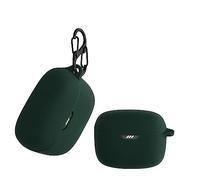 kwmobile Custodia Silicone Cuffie Compatibile con JBL Tune Buds Cover - Custodia Porta Auricolari con Moschettone - Case verde scuro