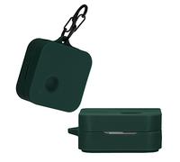 kwmobile Custodia Silicone Cuffie Compatibile con Nothing ear (2) Cover - Custodia Porta Auricolari con Moschettone - Case verde scuro