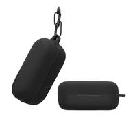 kwmobile Custodia Silicone Cuffie Compatibile con Sony WF-C510 Cover - Custodia Porta Auricolari con Moschettone - Case nero