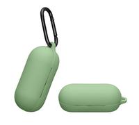kwmobile Custodia Silicone Cuffie Compatibile con Sony WF-C700N Cover - Custodia Porta Auricolari con Moschettone - Case verde matcha