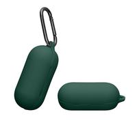 kwmobile Custodia Silicone Cuffie Compatibile con Sony WF-C700N Cover - Custodia Porta Auricolari con Moschettone - Case verde scuro
