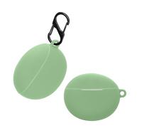 kwmobile Custodia Silicone Cuffie Compatibile con Xiaomi Redmi Buds 4 Active Cover - Custodia Porta Auricolari con Moschettone - Case verde caledon